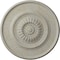 Ekena Millwork Large Floral Ceiling Medallion, Hand-Painted Pot of Cream Crackle, 41 1/8"OD x 2 1/2"P CM41FLPCC - alternate 1